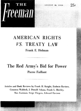 The Freeman August 1953