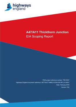 A47/A11 Thickthorn Junction EIA Scoping Report