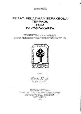 Pusat Pelatihan Sepakbola Terpadu Psim Di Yogyakarta