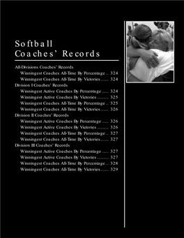 Softball Coaches' Records