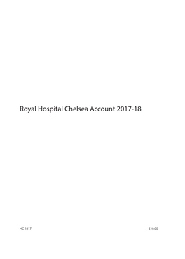 Royal Hospital Chelsea Account 2017-18