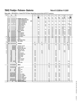 Protivanov - Boskovice Platí Od 13.12.2020 Do 11.12.2021