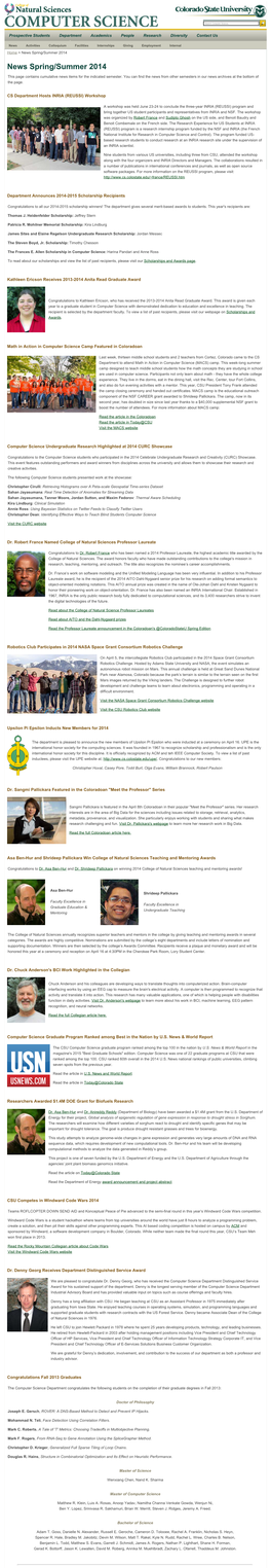 CS CSU News Spring/Summer 2014