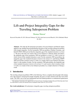 Lift-And-Project Integrality Gaps for the Traveling Salesperson Problem