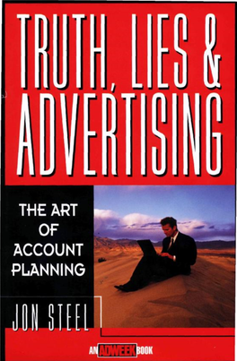 Truth, Lies & Advertising