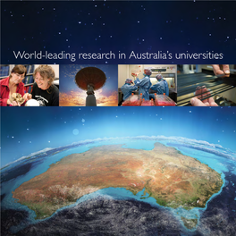 World-Leading Research in Australia's Universities