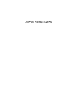 2019 Års Riksdagsöversyn