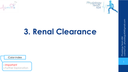 Renal Clearance