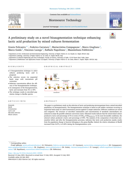 A Preliminary Study on a Novel Bioaugmentation Technique Enhancing Lactic Acid Production by Mixed Cultures Fermentation