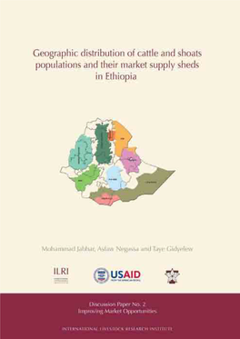 Geographic Distribution of Cattle and Shoats Populations and Their Market Supply Sheds in Ethiopia