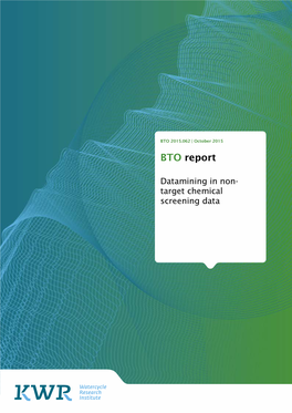 Datamining in Non-Target Chemical Screening Data