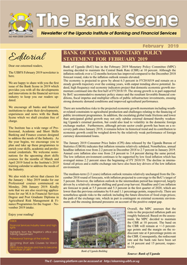 The Bank Scene Newsletter of the Uganda Institute of Banking and Financial Services