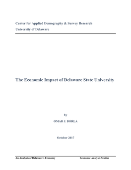 The Economic Impact of the Delaware State University