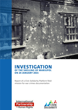 Investigation on Shelling of Mariupol, January 24, 2015