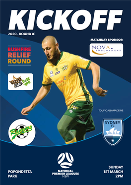 2020 R01 – Mt Druitt Town Rangers FC V Sydney FC