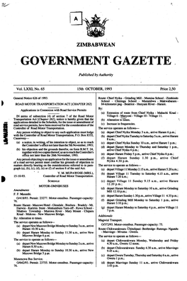 Government Gazette