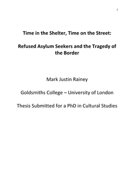 Refused Asylum Seekers and the Tragedy of the Border Mark Justin