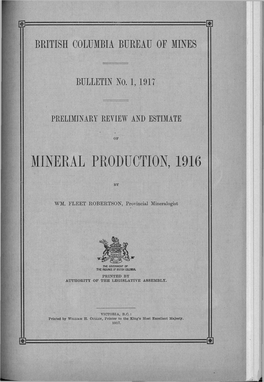 Mineral Production, 1916