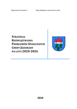 Strategia Rozwiązywania Problemów Społecznych Gminy Jeziorany Na Lata 2020-2026
