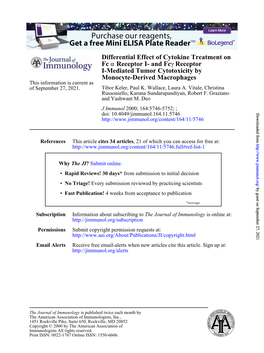 Monocyte-Derived Macrophages I