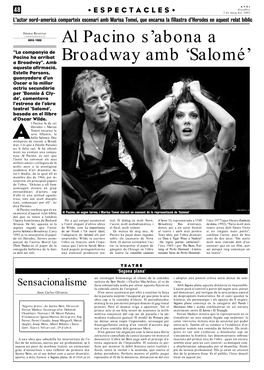 Salomé’ a Broadway”