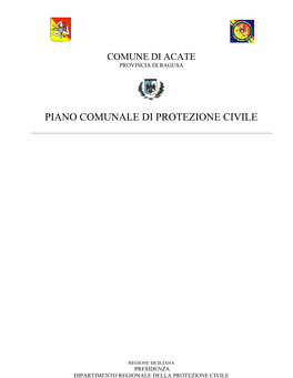 Piano Comunale Di Protezione Civile