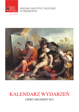 Kalendarz Wydarzeń Lipiec-Grudzień 2012