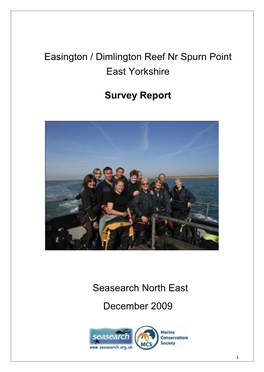 Easington / Dimlington Reef Nr Spurn Point East Yorkshire Survey Report