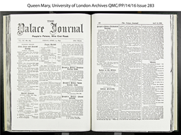 Queen Mary, University of London Archives QMC/PP/14/16 Issue 283