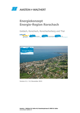 Energiekonzept Energie-Region Rorschach