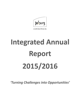 Integrated Annual Report 2015/2016