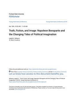 Napoleon Bonaparte and the Changing Tides of Political Imagination