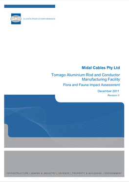 Midal Cables Pty Ltd Tomago Aluminium Rod and Conductor Manufacturing Facility Flora and Fauna Impact Assessment