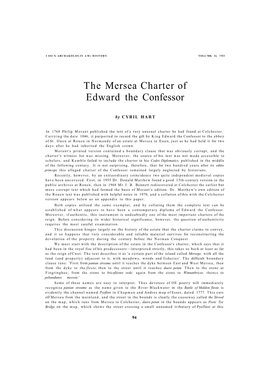 The Mersea Charter of Edward the Confessor