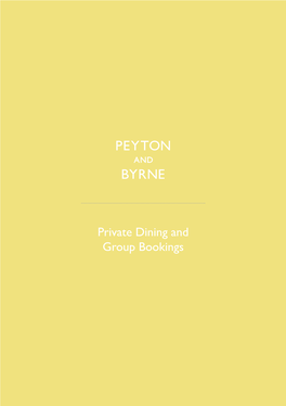 Private Dining and Group Bookings