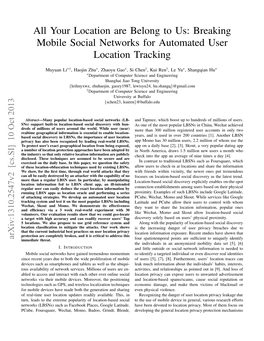 Breaking Mobile Social Networks for Automated User Location Tracking