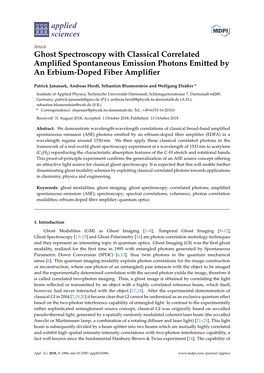 Ghost Spectroscopy with Classical Correlated Amplified Spontaneous