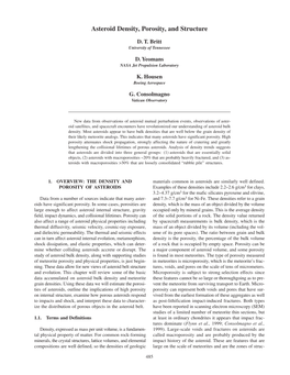 Asteroid Density, Porosity, and Structure 485