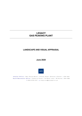 Legacy Gas Peaking Plant