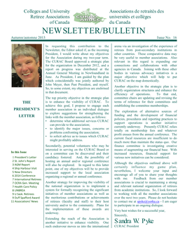 NEWSLETTER/BULLETIN Autumn/Automne 2013 Issue No