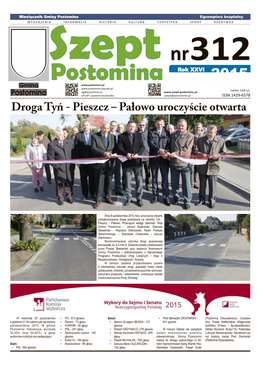 Droga Tyń - Pieszcz – Pałowo Uroczyście Otwarta