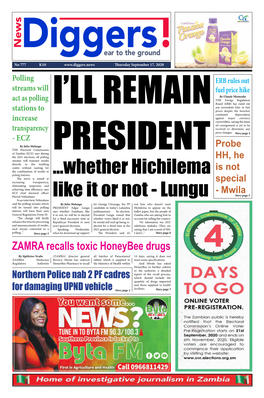 Whether Hichilema Like It Or