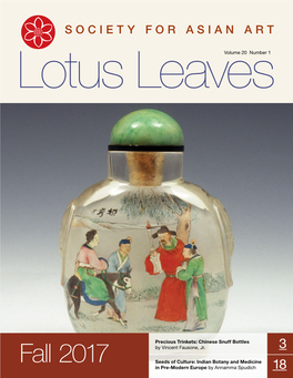 Lotus Leaves Fall 2017 Volume 20 Number 1