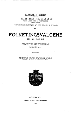 Folketingsvalgene Den 20. Maj 1910