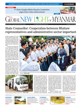 Cooperation Between Hluttaw Representatives and Administrative Sector Important