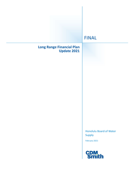 Long Range Financial Plan Update 2021