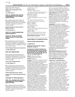 Federal Register/Vol. 81, No. 148/Tuesday, August 2, 2016/Rules and Regulations