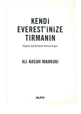 KENDİ EVEREST'inize TIRMANIN Hayahn Içinde Kendi Yerinizi Arayın