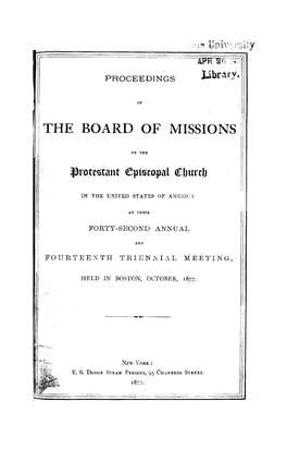 The Board of Missions