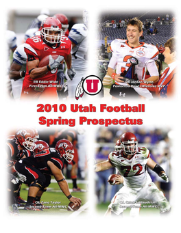 2010 Utah Spring Football Calendar